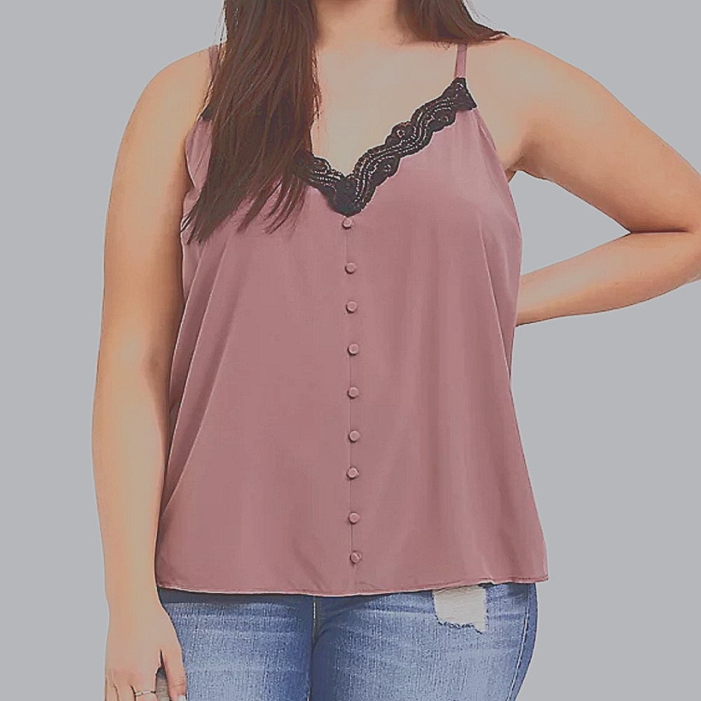 Lace trim cami